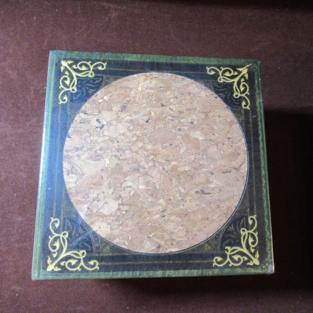 New Victorian Trading Co. Coaster Set & Holder Resembling Miniature Book Library - Picture 6 of 14